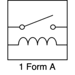 1 Form A relay schematic (normally open)