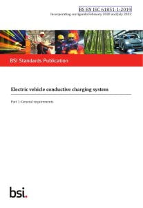 The British Standards Institution's BS EN IEC 61851‑1:2019 Cover